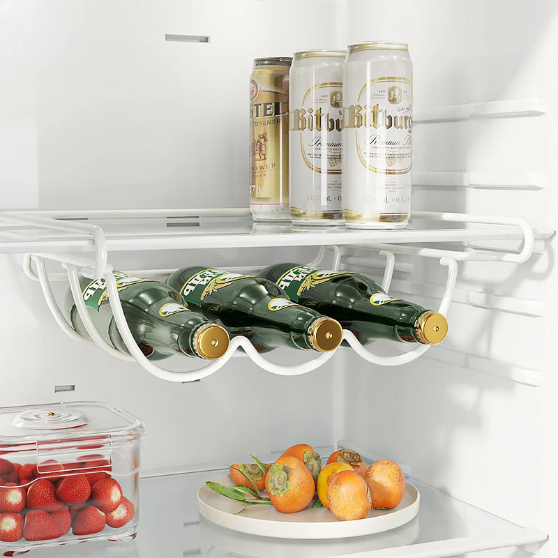 Wine Beer Holder - ワインディスプレイ棚ホルダー、冷蔵庫収納ラック、クリエイティブな家具アクセサリー、ビール瓶、冷蔵庫オーガナイザー