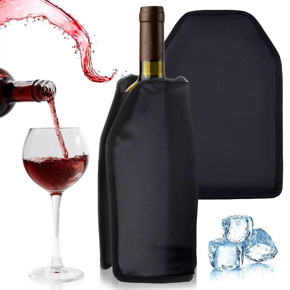 Wine Beer Holder - ワインクーラーホルダー アイスバッグ ジェリーピクニック ドリンクソフトドリンクラック バーツール ナイロンワインクーラースリーブ