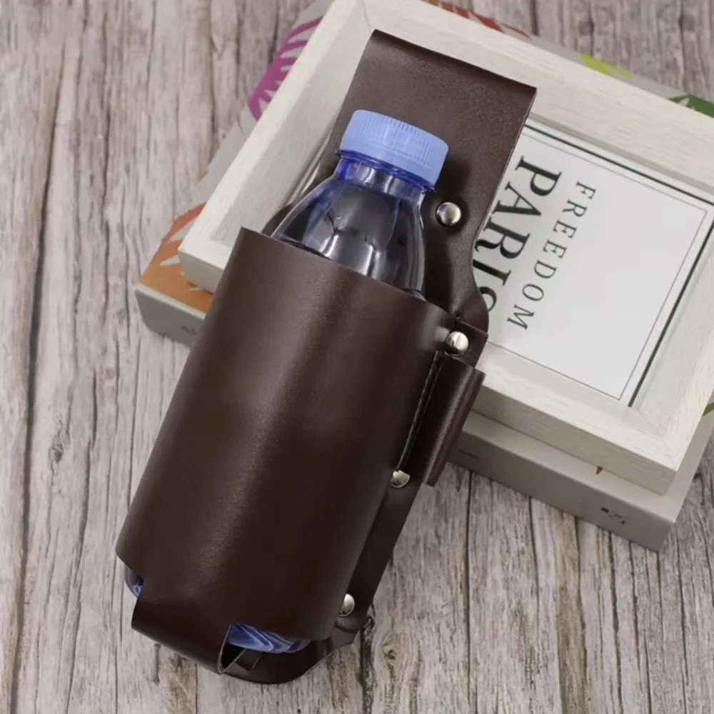 PUレザービールボトルウエストホルスターウエストハンギングス - Wine Beer Holder のレビューと価格