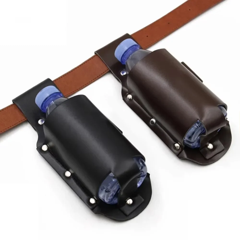 PUレザービールボトルウエストホルスターウエストハンギングス - Wine Beer Holder のレビューと価格