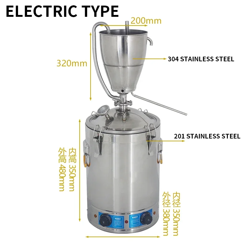 30L ステンレス鋼水アルコール蒸留器 DIY 月光機器ウイ - Wine Beer Distillation のレビューと価格