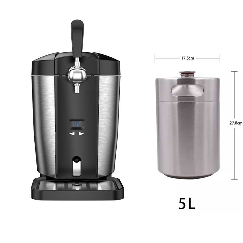 5Lケグビールディスペンサー、ポータブル冷蔵ビールディスペン - Wine Beer Distillation のレビューと価格