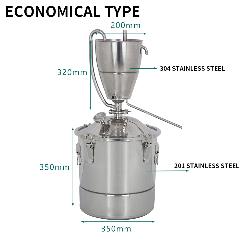 30L ステンレス鋼水アルコール蒸留器 DIY 月光機器ウイ - Wine Beer Distillation のレビューと価格
