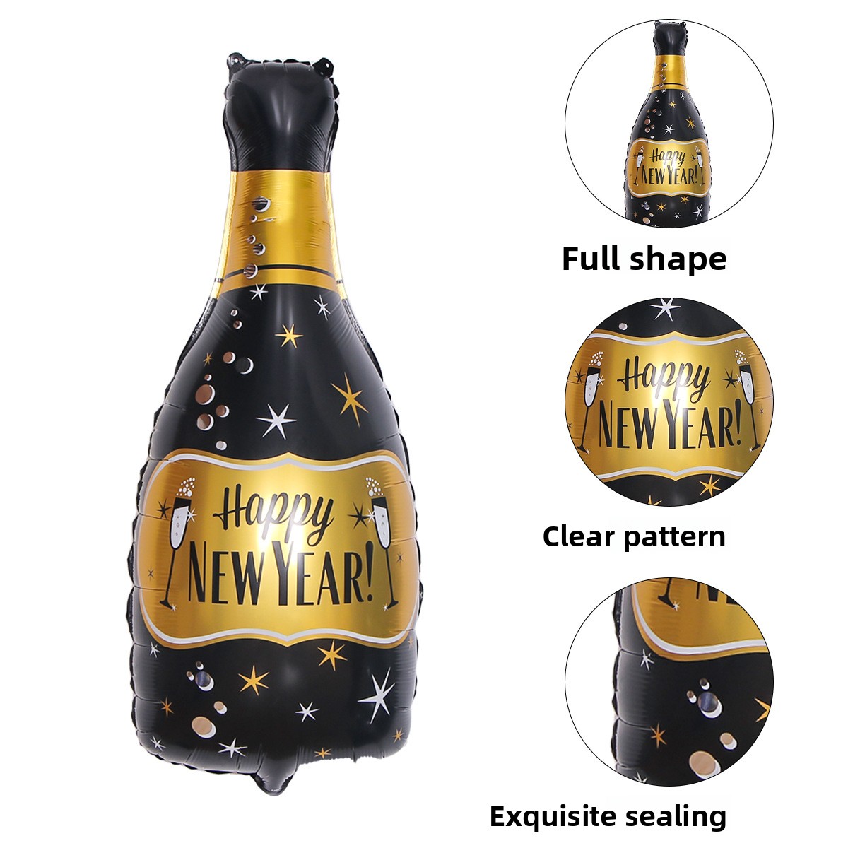 10 個のウイスキービールボトルアルミフィルムバルーン新年シ - Wine Beer Whiskey Year のレビューと価格
