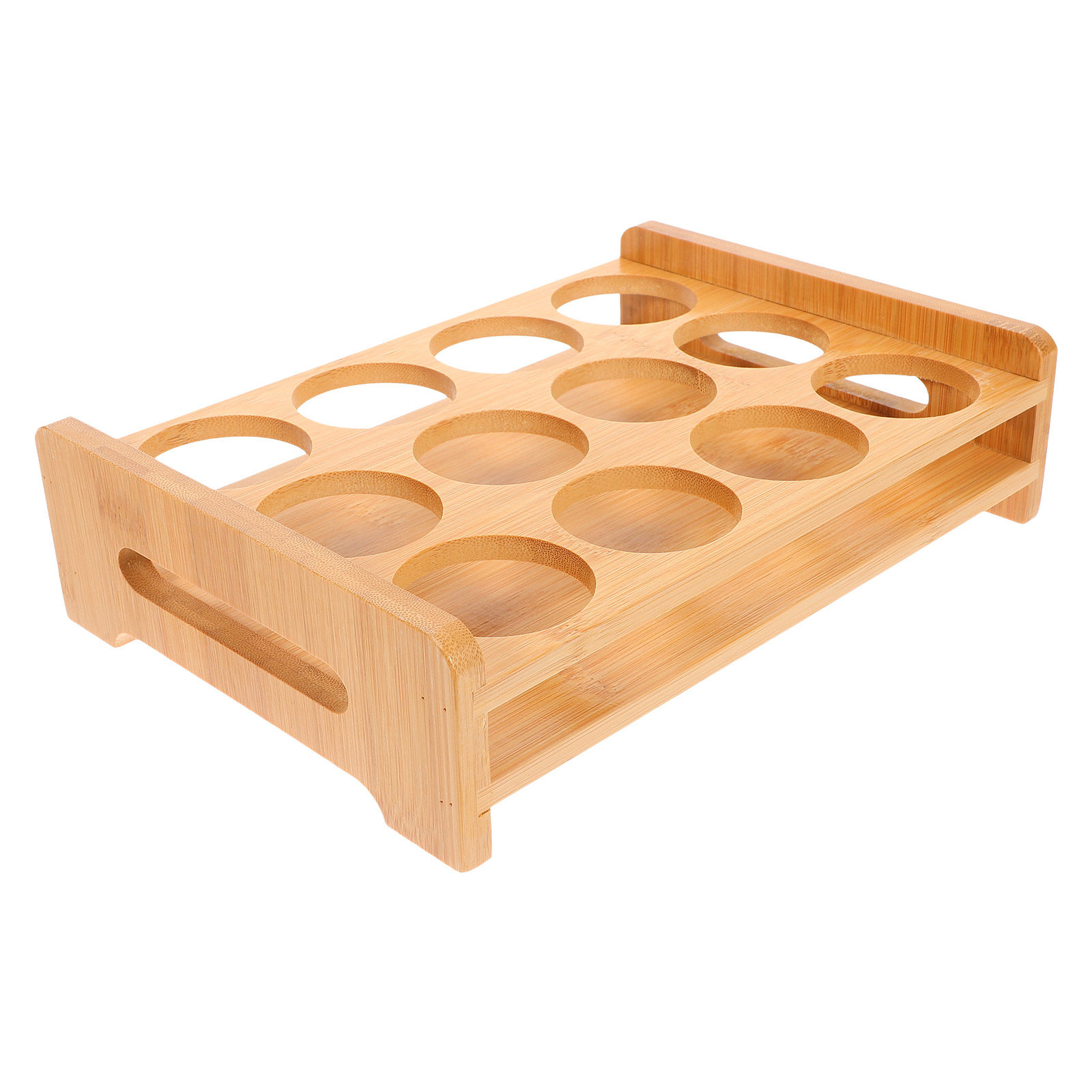 竹製ショットグラスホルダーディスプレイスタンド多用途12スロ - Wine Beer Holder のレビューと価格