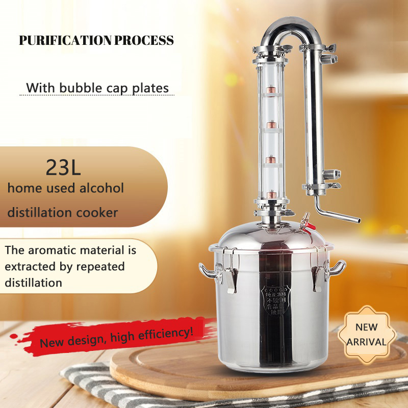 ワインビール蒸留発酵ポットウイスキー蒸留器22L電気蒸留器ア - Wine Beer Distillation のレビューと価格