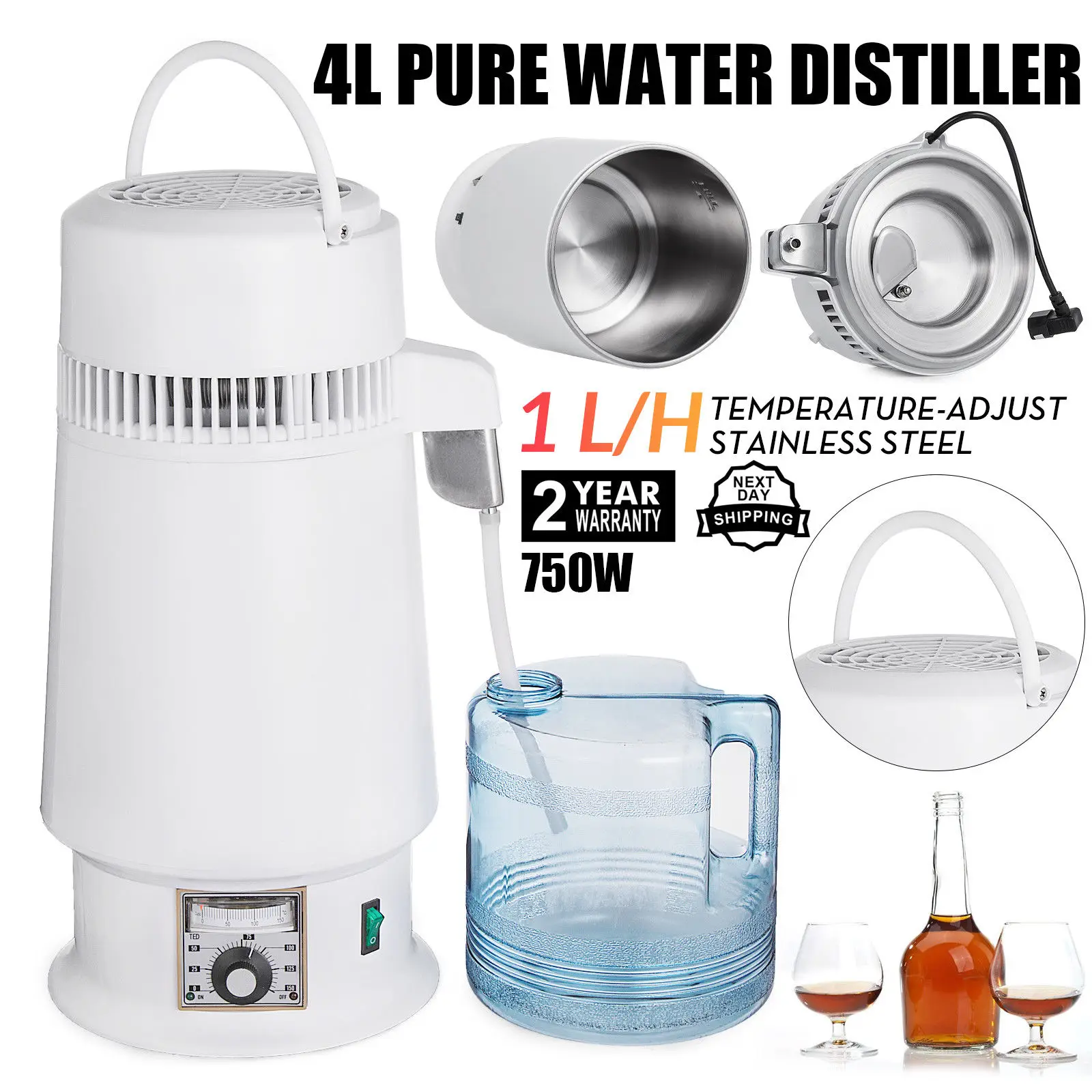 電気式水アルコール蒸留器浄化器ビールワイン製造カウンタートッ - Wine Beer Distillation のレビューと価格