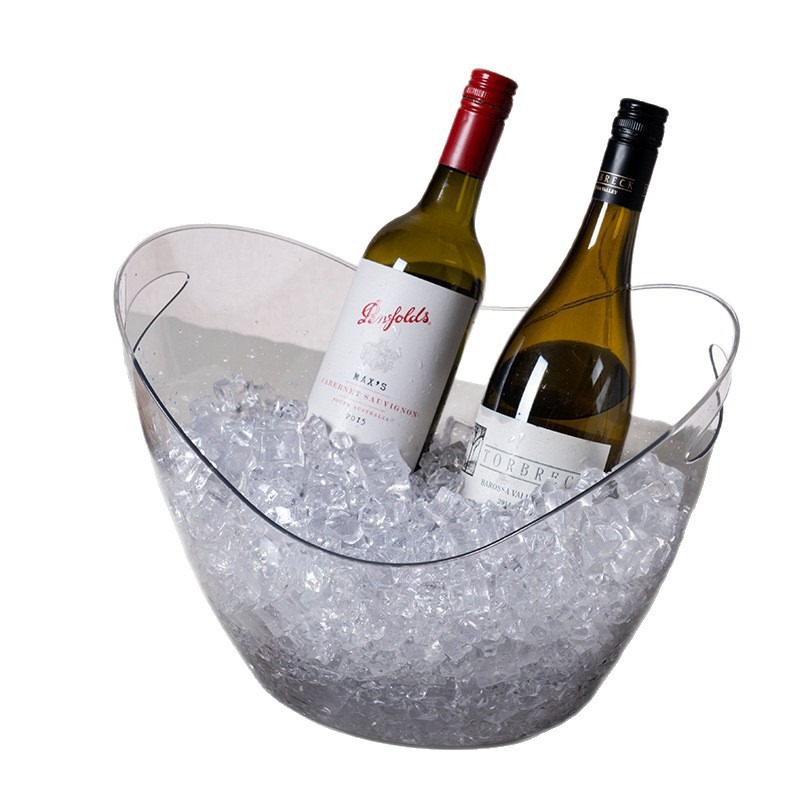 8L アイスバケツ透明大容量クラシックインゴットビールシャン - Wine Beer Holder のレビューと価格