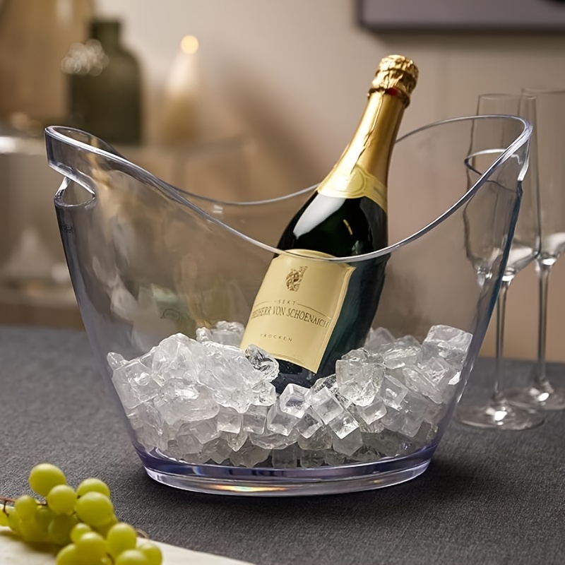 8L アイスバケツ透明大容量クラシックインゴットビールシャン - Wine Beer Holder のレビューと価格